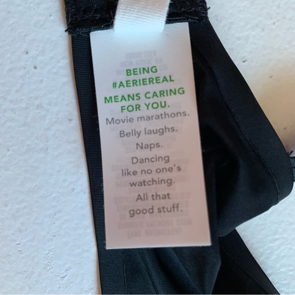 Smoothez by Aerie Lightweight Black Unlined Sheer Underwire Bra 34C NWT - Picture 12 of 13